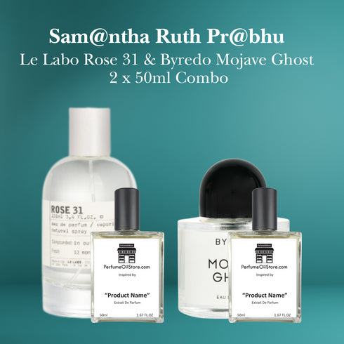 Sam@ntha Ruth Pr@bhu - Le Labo Rose 31 & Byredo Mojave Ghost 2 x 50ml Combo