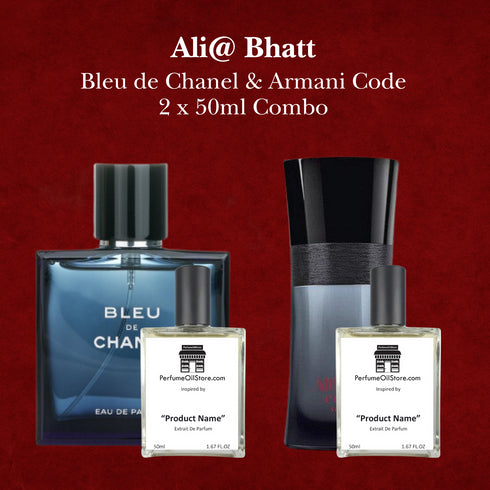 Ali@ Bhatt - Bleu de Chanel Chanel & Armani Code 50ml Combo