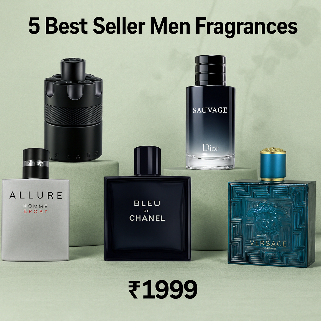 5 Best Seller Men Fragrances just @ 1999/- Only 30ml x 5